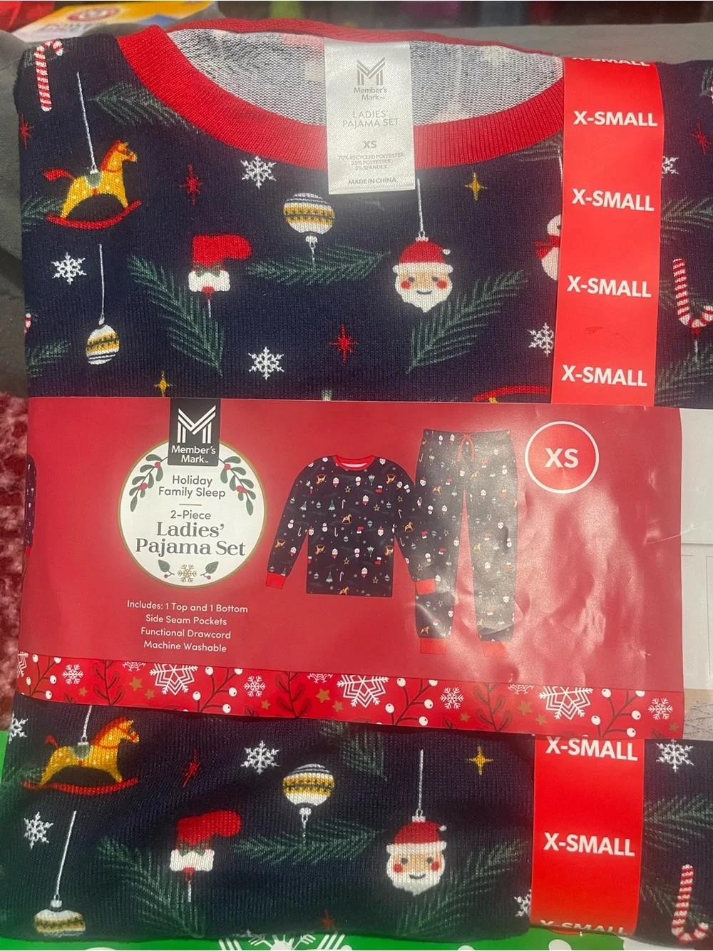 Ladies' Holiday Christmas Pajama Set - XS